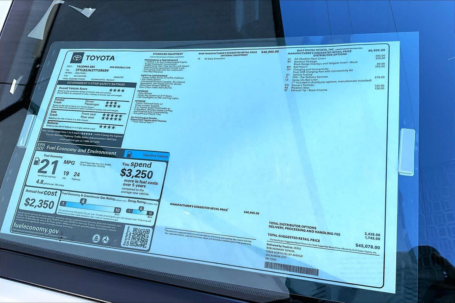 New 2026 Toyota Tacoma SR5 AWD/4WD image 19