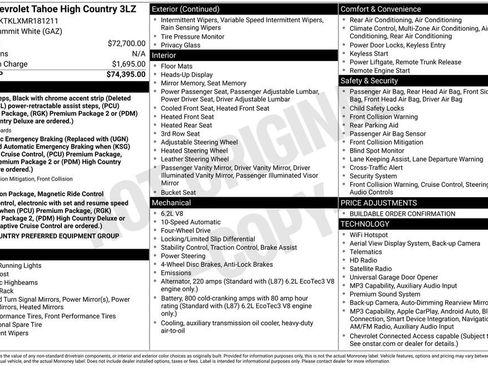 Used 2021 Chevrolet Tahoe High Country AWD/4WD image 4