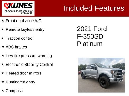 Used 2021 Ford F350 Platinum w/ Tremor Off-Road Package AWD/4WD image 3