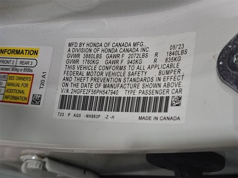 Used 2023 Honda Civic Sport image 31