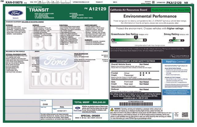 Used 2023 Ford Transit 250 Low Roof AWD image 28
