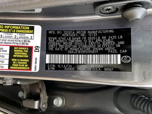 Used 2023 Lexus ES 350 F Sport w/ Accessory Package (Z2) FWD image 34