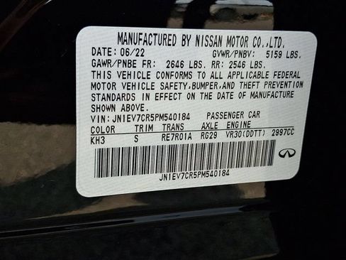 Used 2023 INFINITI Q50 Sensory AWD/4WD image 30