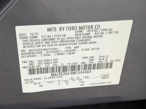 Used 2021 Ford EcoSport SE image 19