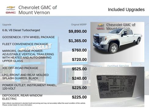 Used 2022 GMC Sierra 2500 Pro w/ Gooseneck/5TH Wheel Package image 6