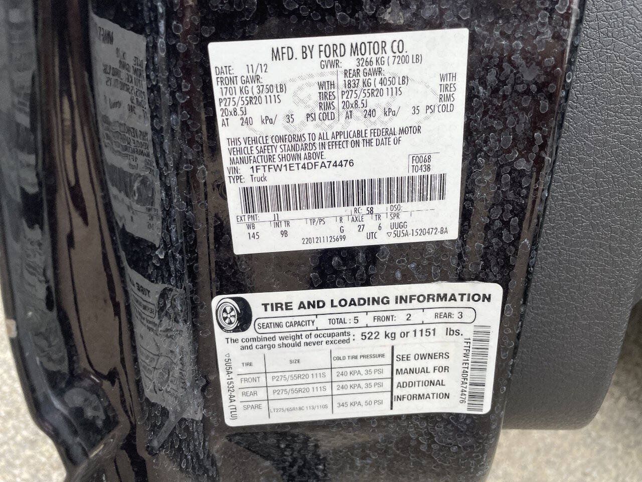 Used 2013 Ford F150 Platinum AWD/4WD image 66