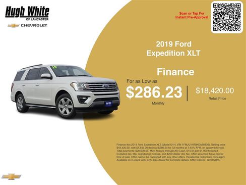 Used 2019 Ford Expedition XLT w/ Equipment Group 202A image 3