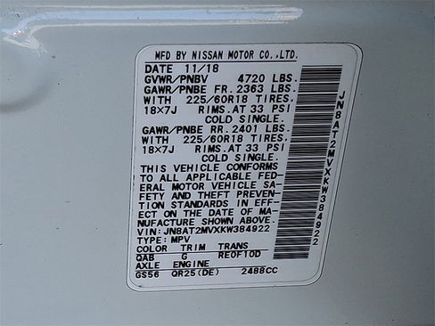 Used 2019 Nissan Rogue SV w/ Premium Package image 27