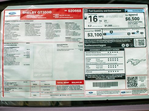 Used 2016 Ford Mustang Shelby GT350 w/ Technology Package image 25