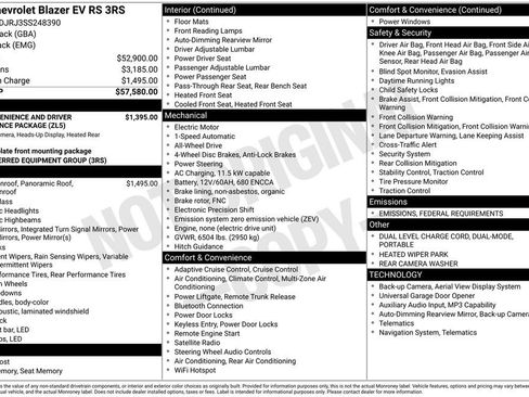 New 2025 Chevrolet Blazer EV RS image 26