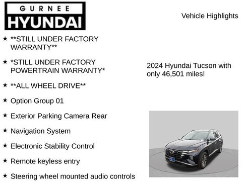 Used 2024 Hyundai Tucson Blue AWD/4WD image 7