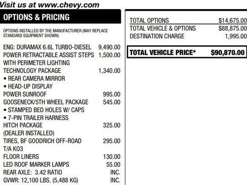 Used 2025 Chevrolet Silverado 3500 High Country w/ Technology Package image 3