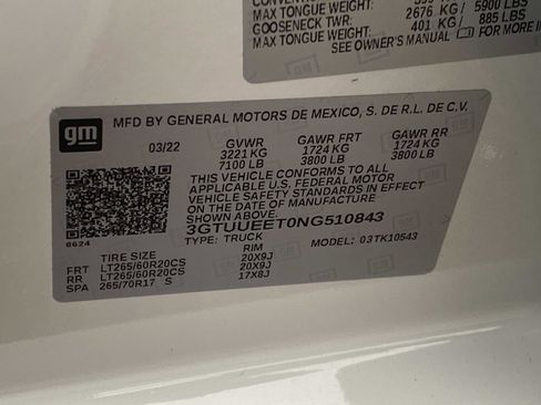 Used 2022 GMC Sierra 1500 AT4 w/ AT4 Preferred Package image 36