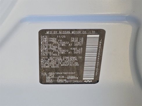 New 2026 INFINITI QX80 Luxe w/ Cargo Package image 16