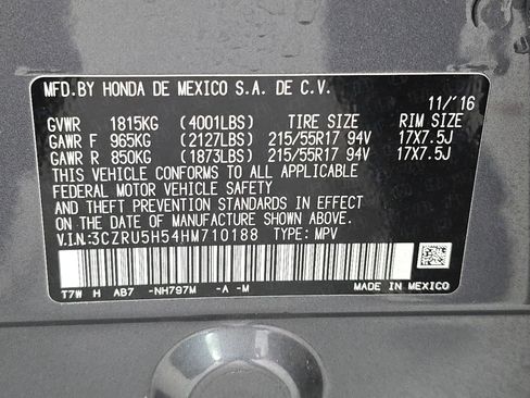 Used 2017 Honda HR-V EX image 34