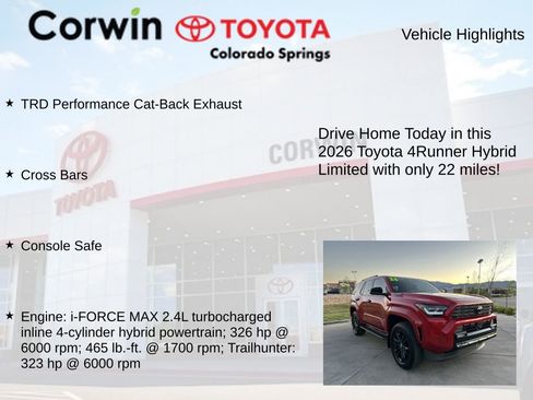 Used 2026 Toyota 4Runner Platinum AWD/4WD image 8
