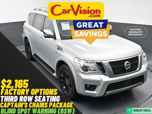 Used 2019 Nissan Armada Platinum w/ Captain's Chairs Package image 1