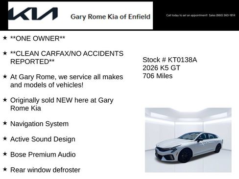 Certified 2026 Kia K5 GT w/ GT1 Package FWD image 20