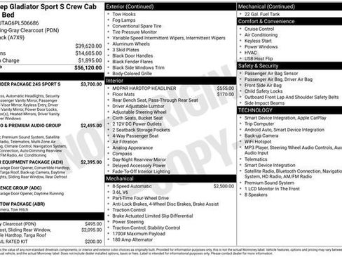 Used 2023 Jeep Gladiator Sport AWD/4WD image 30