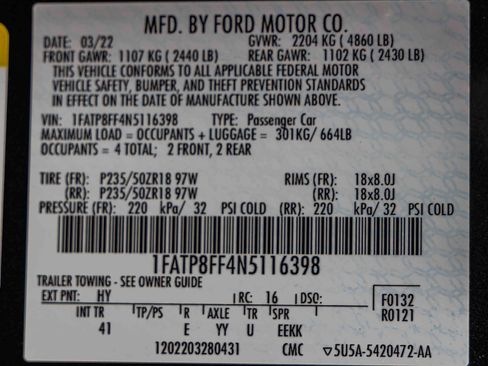 Used 2022 Ford Mustang GT Premium image 33