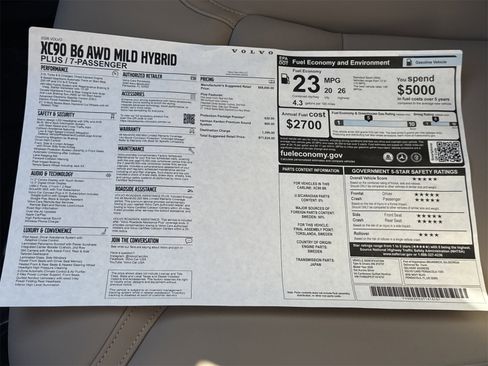 New 2026 Volvo XC90 B6 Plus w/ Protection Package Premier AWD/4WD image 33