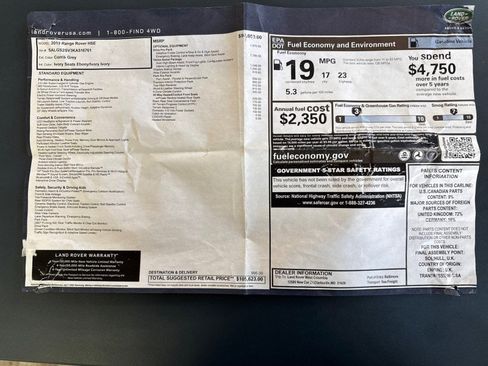 Used 2019 Land Rover Range Rover HSE image 48