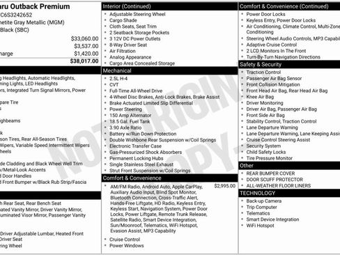Used 2025 Subaru Outback Premium image 6