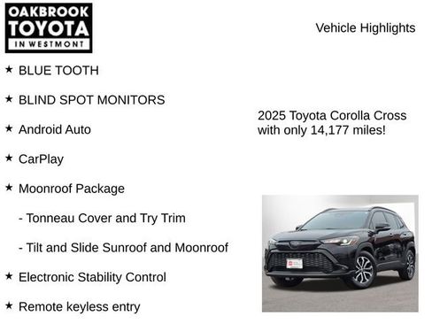 Certified 2025 Toyota Corolla Cross AWD Hybrid w/ Moonroof Package image 7