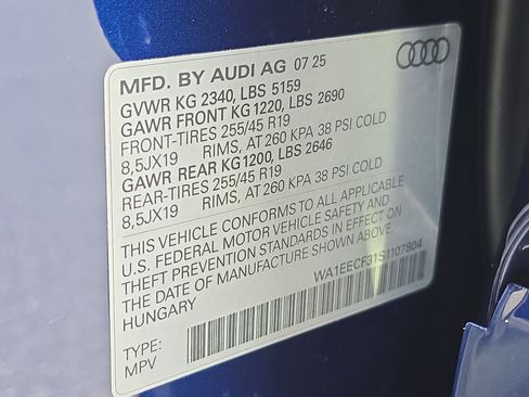 New 2025 Audi Q3 2.0T Premium Plus image 33