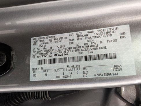 Used 2021 Ford F150 Raptor w/ Equipment Group 801A High AWD/4WD image 28