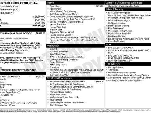 Used 2024 Chevrolet Tahoe Premier RWD image 2