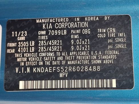 Certified 2024 Kia EV9 GT-Line AWD/4WD image 29