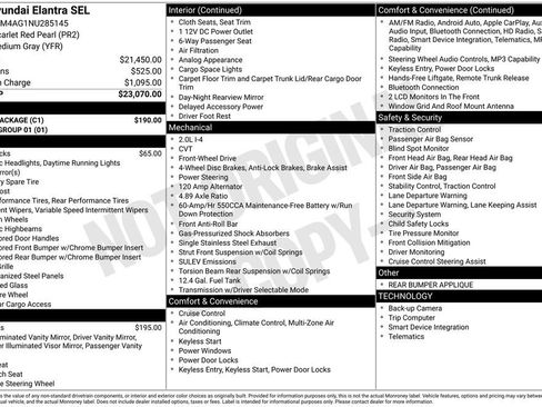 Used 2022 Hyundai Elantra SEL w/ Cargo Package image 15