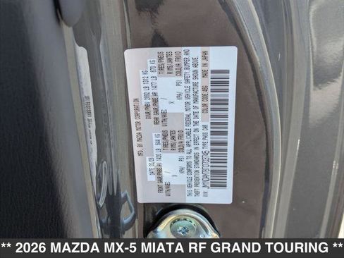New 2026 MAZDA MX-5 Miata RF Grand Touring w/ Weather Package RWD image 15
