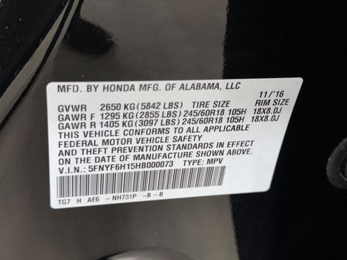 Used 2017 Honda Pilot LX image 36