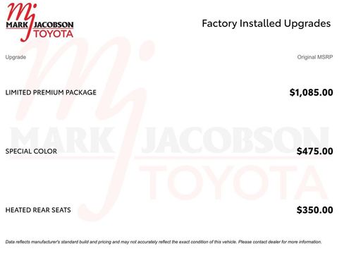 Used 2026 Toyota Prius Limited w/ Limited Premium Package FWD image 5