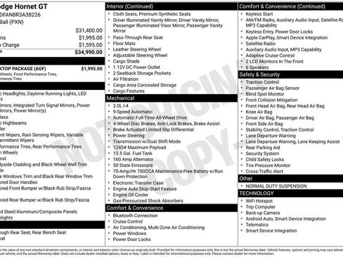 Used 2024 Dodge Hornet GT w/ GT Blacktop Package AWD/4WD image 3