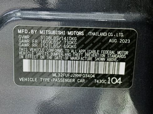 Used 2024 Mitsubishi Mirage G4 LE FWD image 30