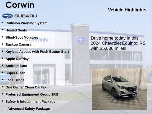 Used 2024 Chevrolet Equinox RS AWD/4WD image 6