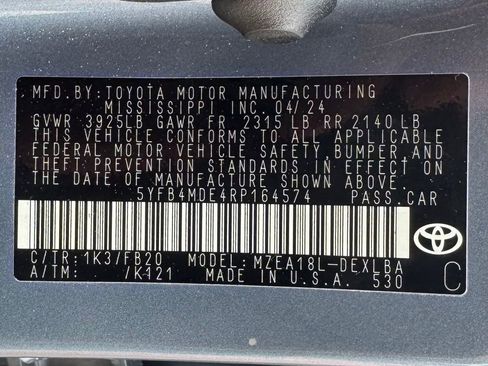 Used 2024 Toyota Corolla LE FWD image 12