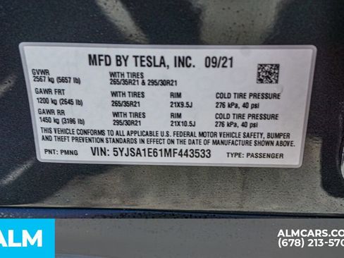 Used 2021 Tesla Model S Plaid image 59