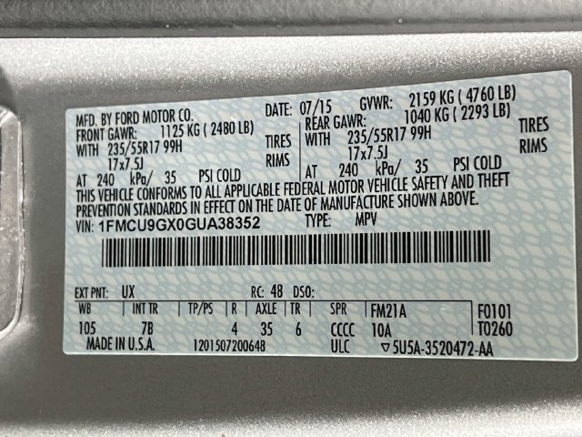 Used 2016 Ford Escape SE w/ SE Cold Weather Package AWD/4WD image 11