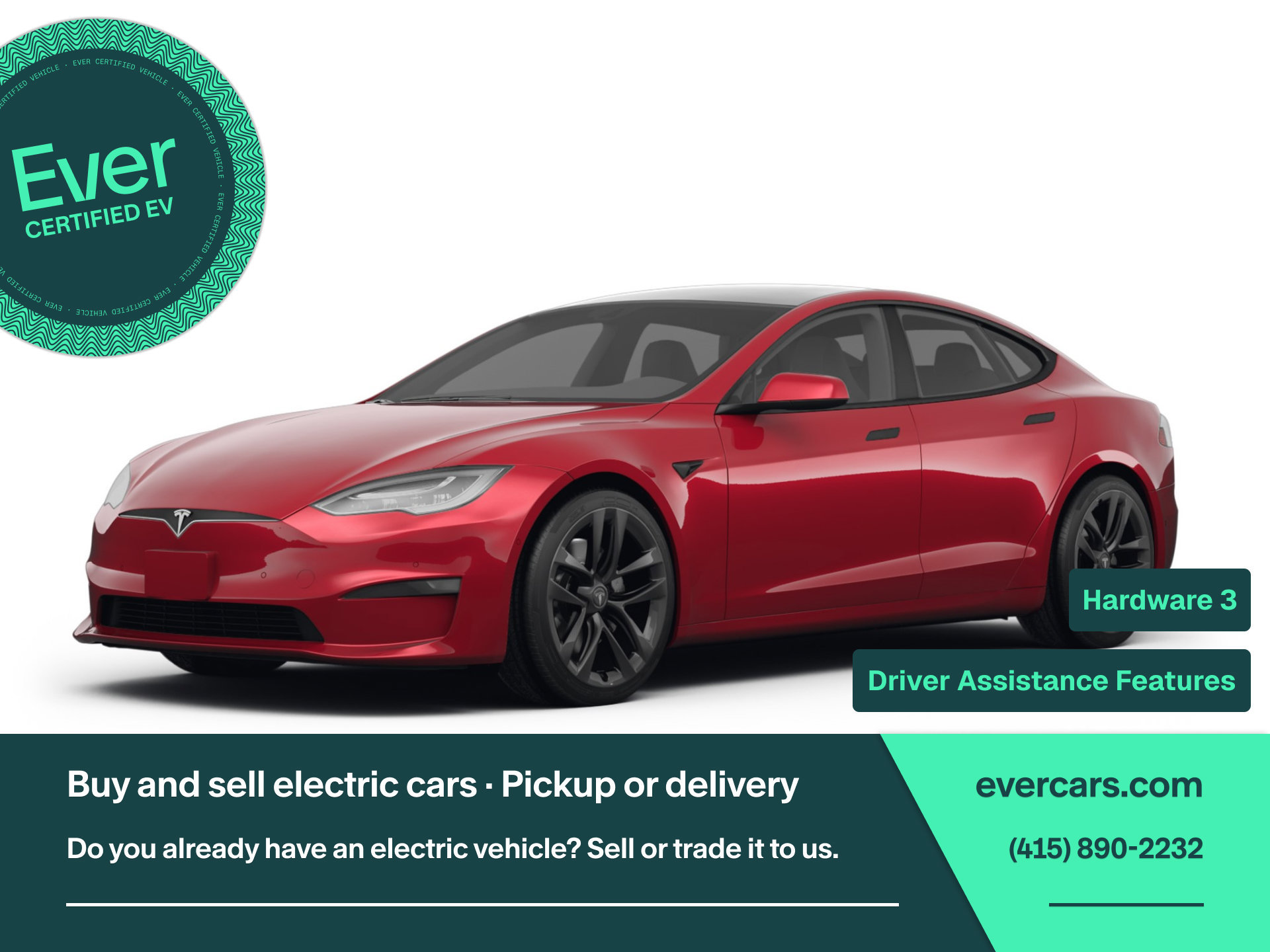 Used 2022 Tesla Model S Plaid AWD/4WD image 1