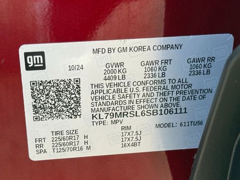 Certified 2025 Chevrolet TrailBlazer LT w/ LT Cold Weather Package image 11