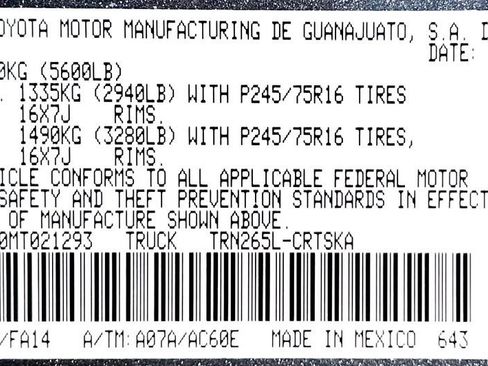 Certified 2021 Toyota Tacoma SR RWD image 23
