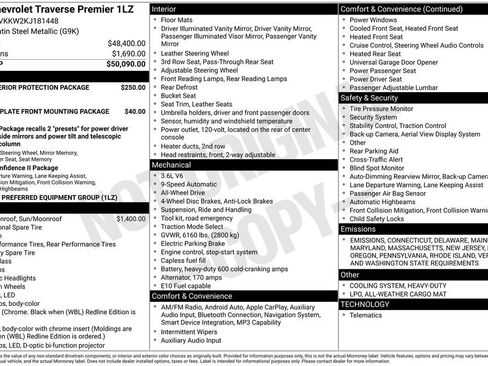 Used 2019 Chevrolet Traverse Premier image 39