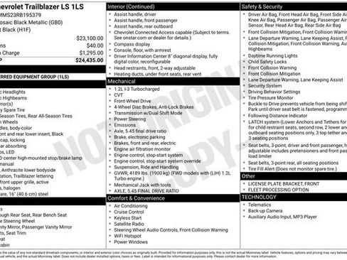 Used 2024 Chevrolet TrailBlazer LS image 55