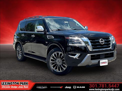 Used 2021 Nissan Armada Platinum w/ Captain's Chairs Package AWD/4WD image 1