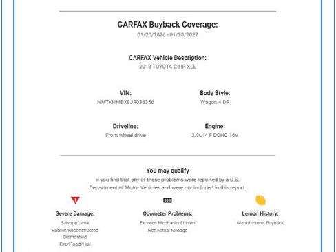 Used 2018 Toyota C-HR XLE image 44