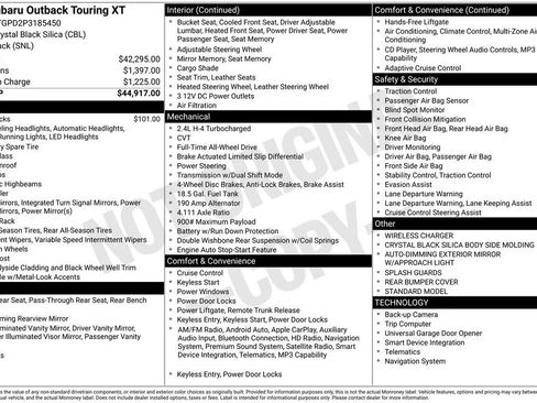 Certified 2023 Subaru Outback Touring XT AWD/4WD image 8